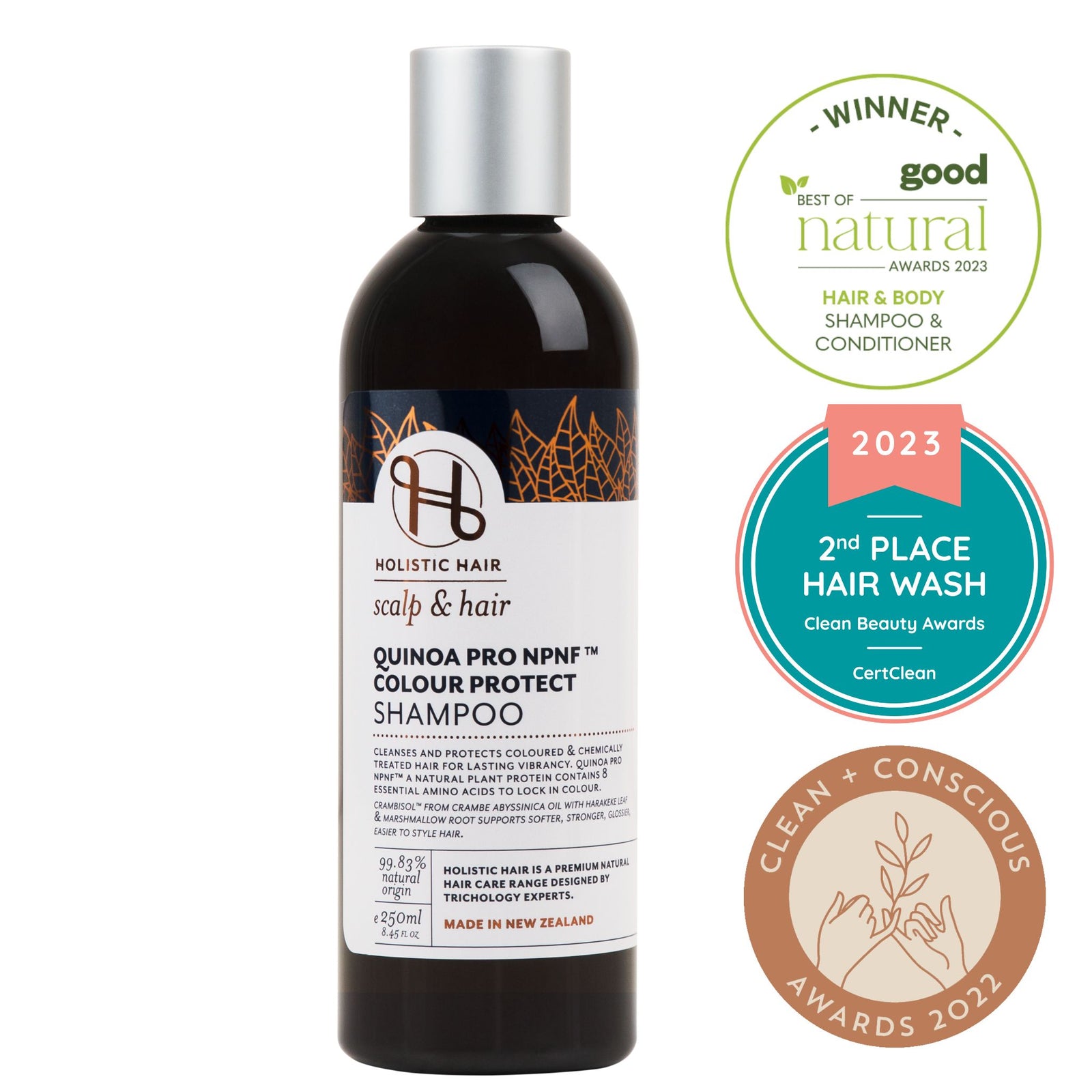 Quinoa Pro NPNF™ Colour Protect Shampoo – A gentle, colour-preserving shampoo that hydrates, strengthens, and enhances shine for healthier, vibrant hair.